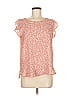 Ann Taylor LOFT Outlet 100% Polyester Orange Short Sleeve Blouse Size M - photo 1