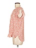 Ann Taylor LOFT Outlet 100% Polyester Orange Short Sleeve Blouse Size M - photo 4
