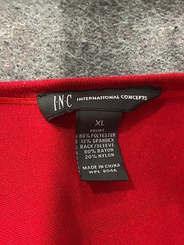 INC International Concepts Red Kimono Size XL