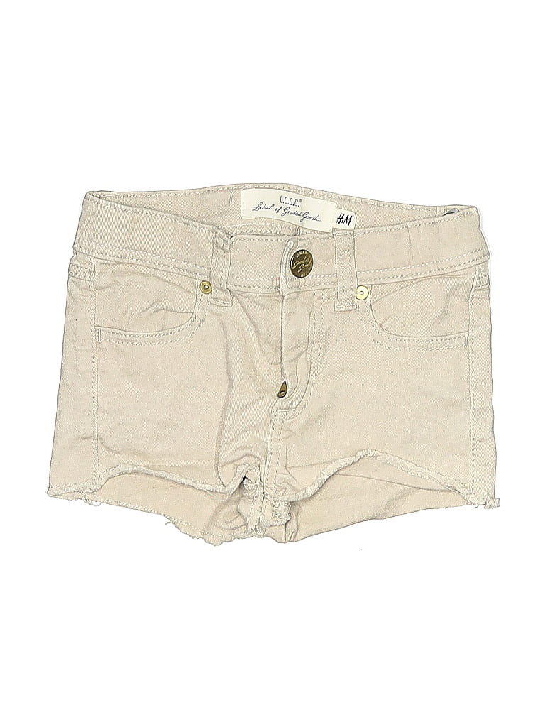 Pre-owned H&m L.o.g.g. Kids' Khaki Shorts In Brown