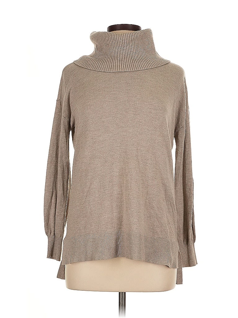 Pre-owned Ann Taylor Loft Turtleneck Sweater In Brown