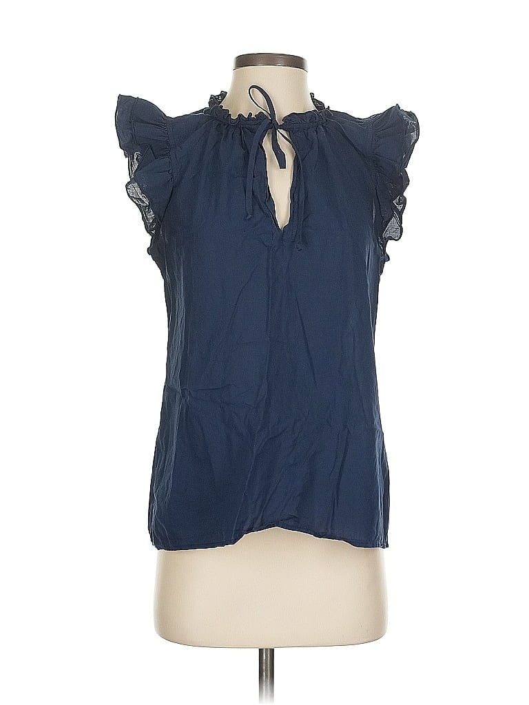 Pre-owned Stark X Sleeveless Blouse In Blue