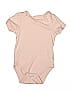 Assorted Brands 100% Cotton Solid Tan Short Sleeve Onesie Size 6-9 mo - photo 1