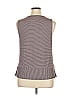 ModCloth Stripes Gray Sleeveless T-Shirt Size 1X - photo 2