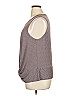 ModCloth Stripes Gray Sleeveless T-Shirt Size 1X - photo 4