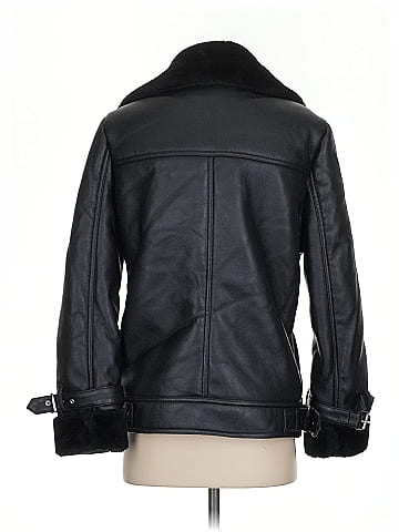 Topshop Faux Leather Jacket (view 2)