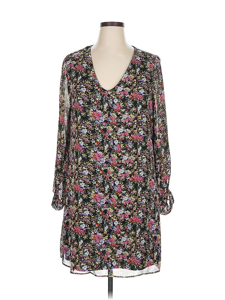 Assorted Brands 100% Polyester Floral Black Casual Dress Size XL - photo 1