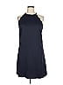 Slate & Willow 100% Polyester Solid Blue Casual Dress Size 14 - photo 1
