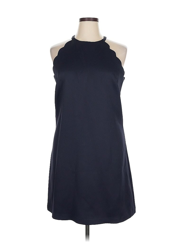 Slate & Willow 100% Polyester Solid Blue Casual Dress Size 14 - photo 1