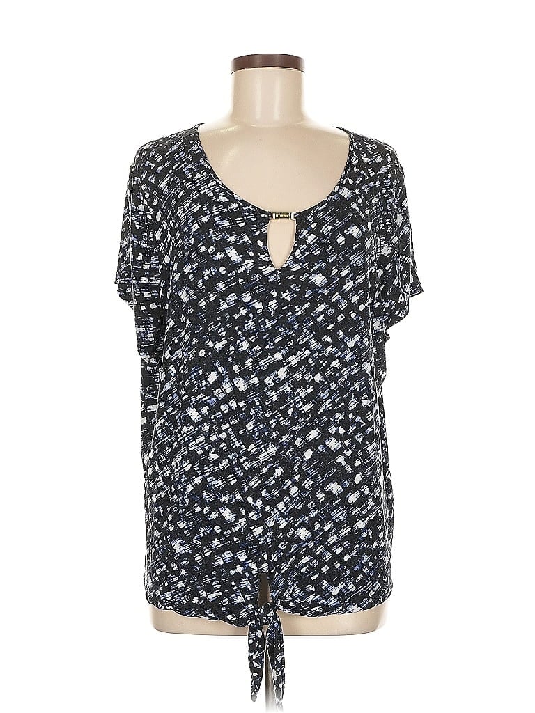 ELLEN TRACY Pre-owned Short Sleeve Blouse In Blue