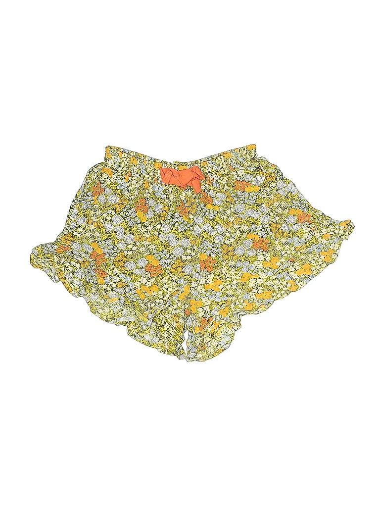 435 by Matilda Jane 100% Rayon Floral Yellow Shorts Size 12 - photo 1