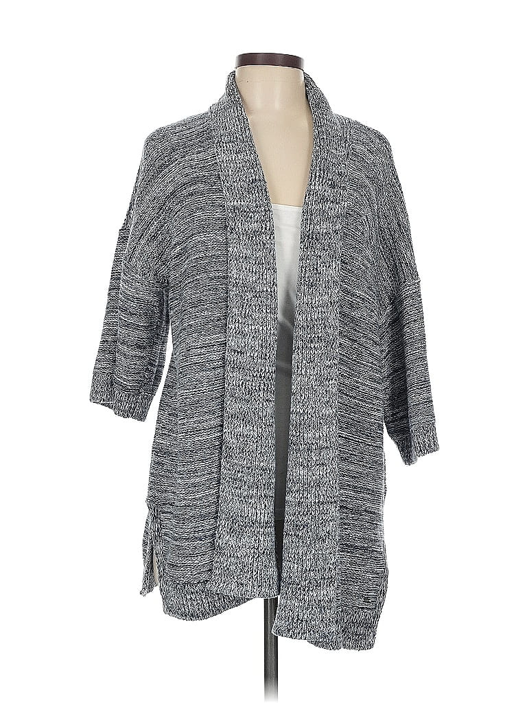 Pre-owned Tommy Hilfiger Cardigan Sweater In Gray