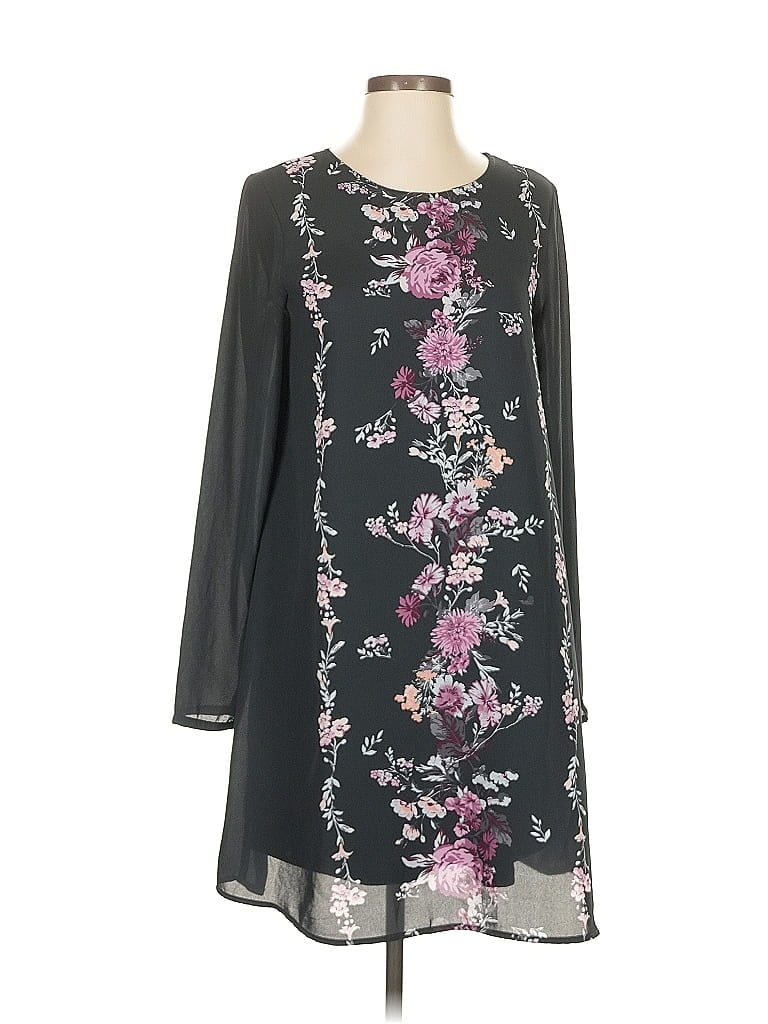 Pre-owned Xhilaration Casual Dress In Black