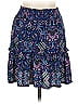 Veronica M. Paisley Blue Casual Skirt Size L - photo 1