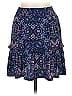 Veronica M. Paisley Blue Casual Skirt Size L - photo 2