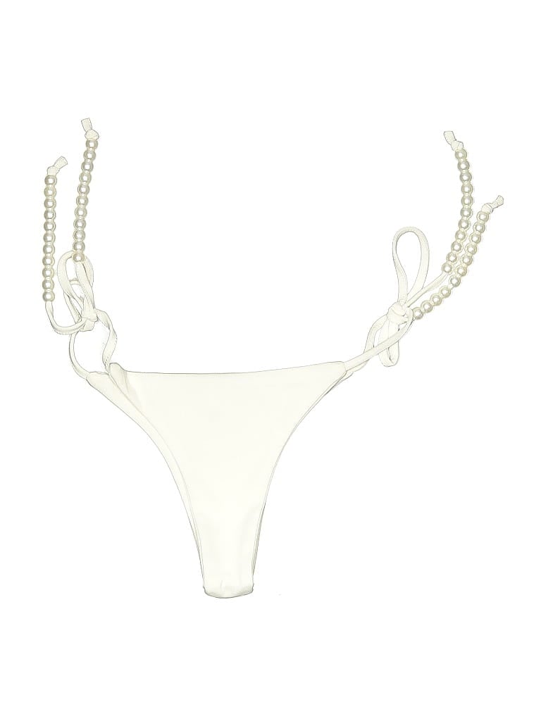 Pre-owned Unbranded Swimsuit Bottoms In White