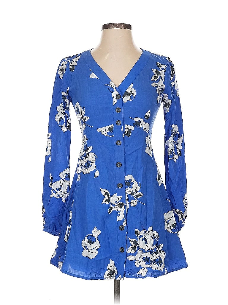 Pre-owned Abercrombie & Fitch Casual Dress In Blue
