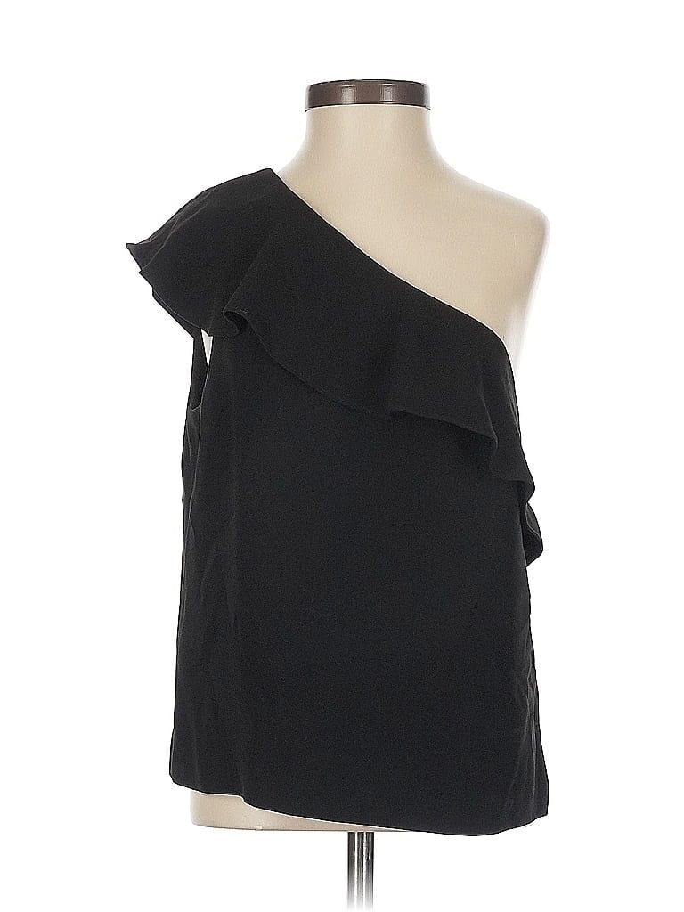 Pre-owned Club Monaco Sleeveless Blouse In Black
