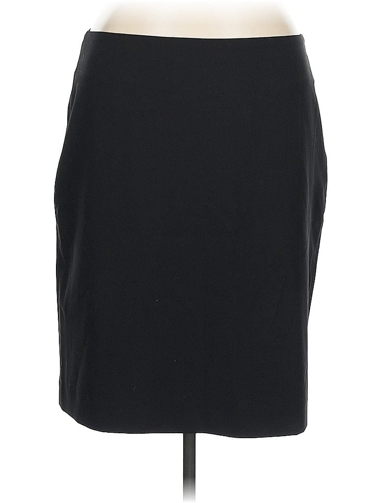Pre-owned Lands' End Formal Skirt In Black