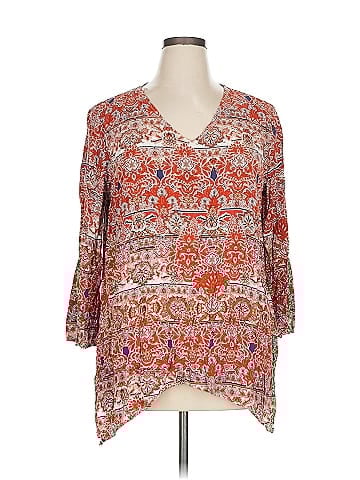 One World 3/4 Sleeve Blouse (view 1)