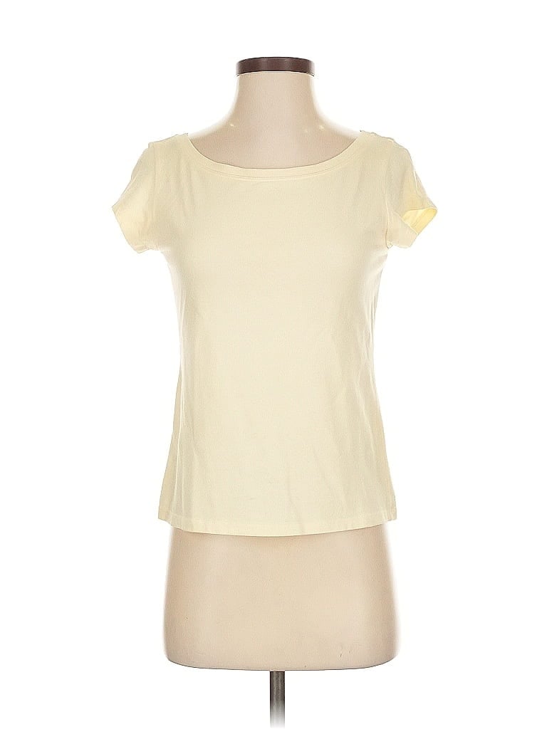 Pre-owned Eileen Fisher Short Sleeve T-shirt In Yellow