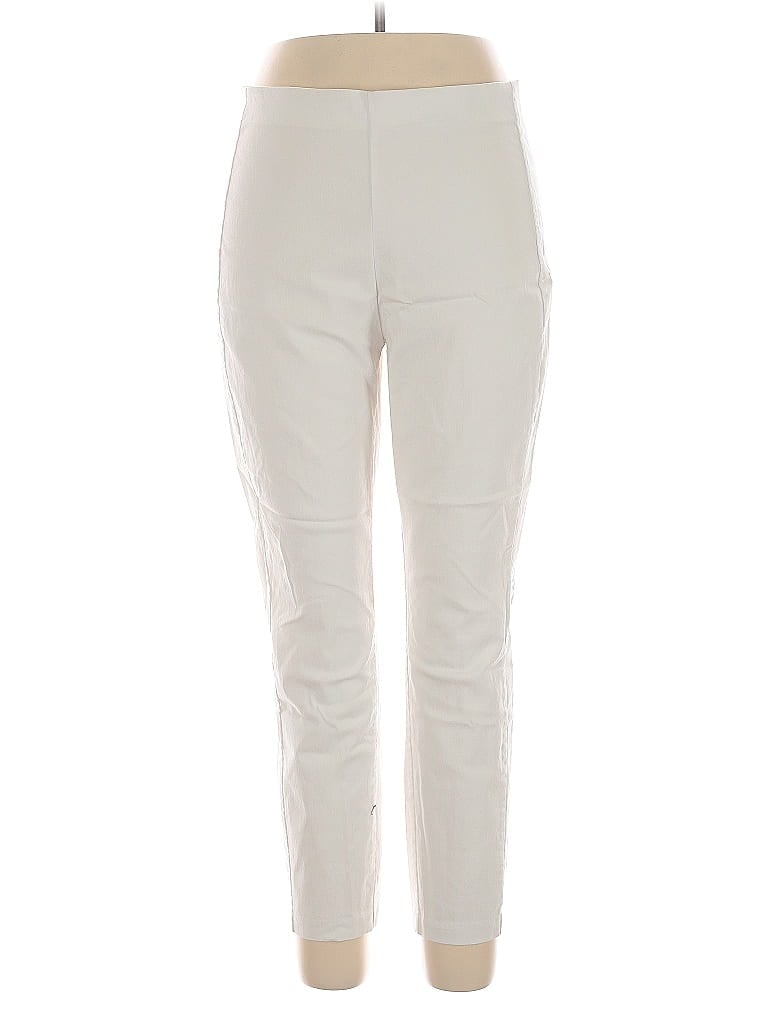 Pre-owned Croft & Barrow Active Pants In White