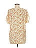West Kei 100% Polyester Ivory Short Sleeve Blouse Size M - photo 2