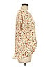 West Kei 100% Polyester Ivory Short Sleeve Blouse Size M - photo 3