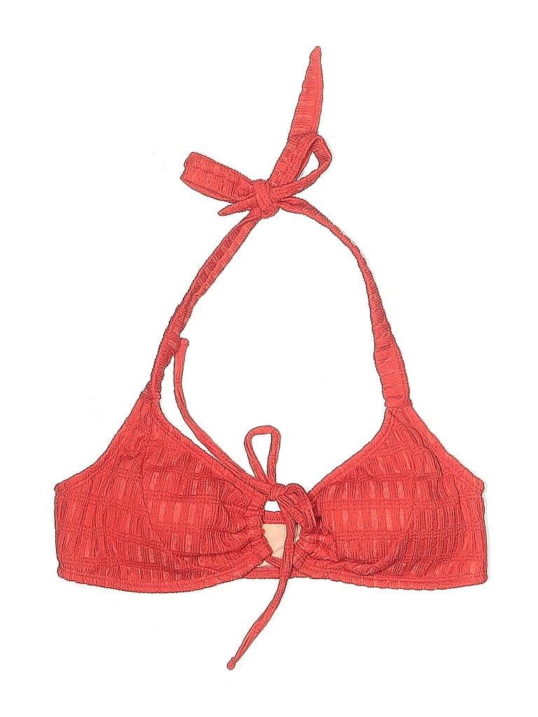 Pre-owned Unbranded Swimsuit Top Orange Swimwear