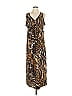 Ruby Rd. 100% Polyester Animal Print Brown Casual Dress Size L - photo 1