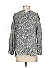 Max Studio 100% Polyester Paisley Gray Long Sleeve Blouse Size XS - photo 1