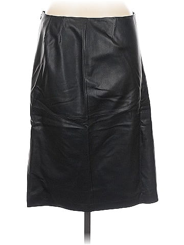 Lafayette 148 New York Faux Leather Skirt (view 2)
