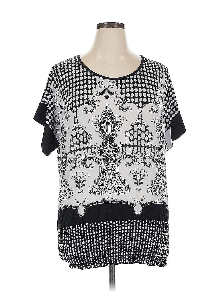 Pre-owned Isabella Rodriguez Short Sleeve Blouse In Black