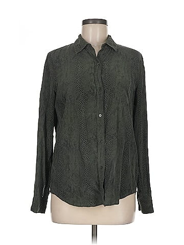 Rails Long Sleeve Silk Top (view 1)