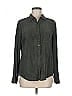 Rails 100% Silk Green Long Sleeve Silk Top Size M - photo 1