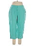 Ruby Rd. Solid Teal Linen Pants Size 16 - photo 1