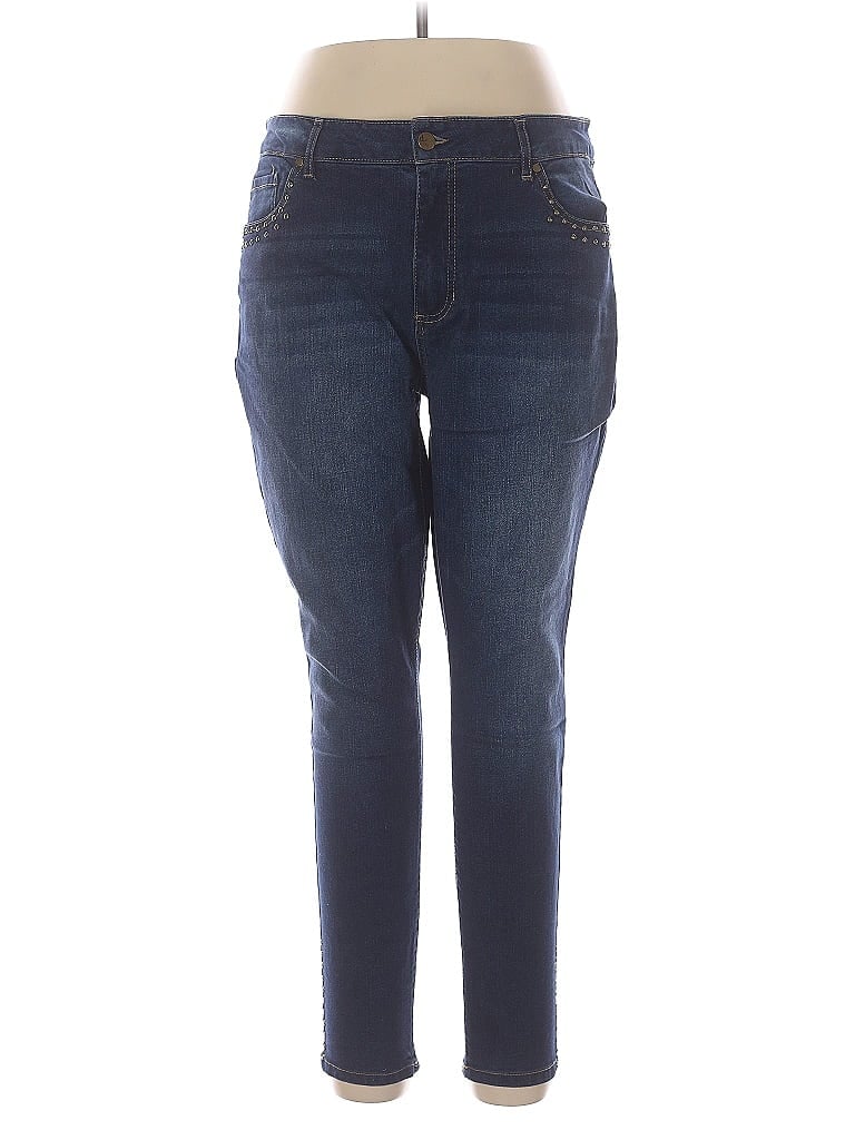 d.jeans Blue Jeggings Size 16 - photo 1