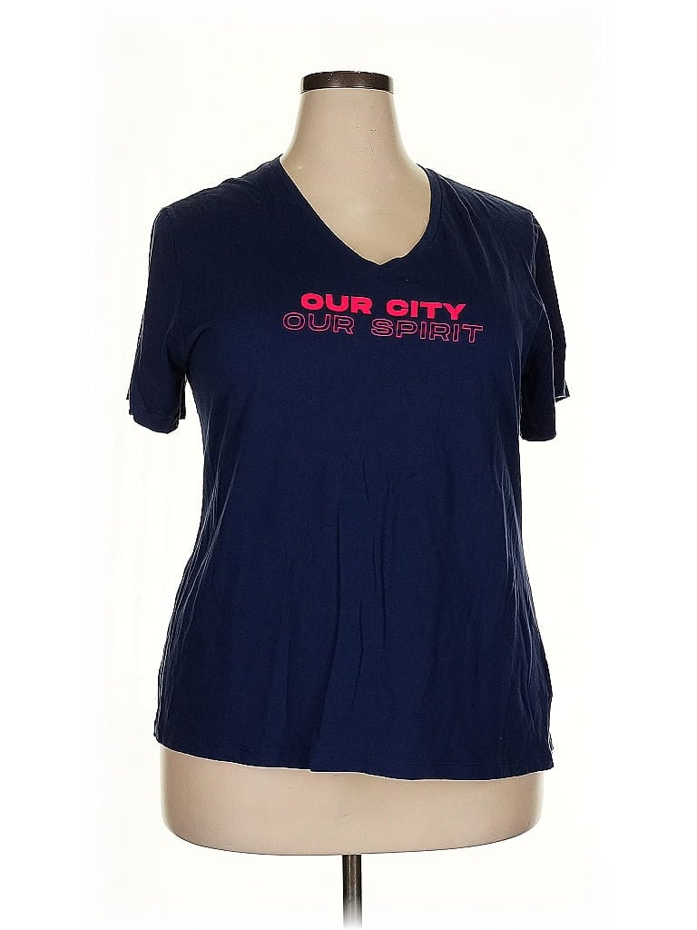 Pre-owned Fanatics Short Sleeve T-shirt In Blue