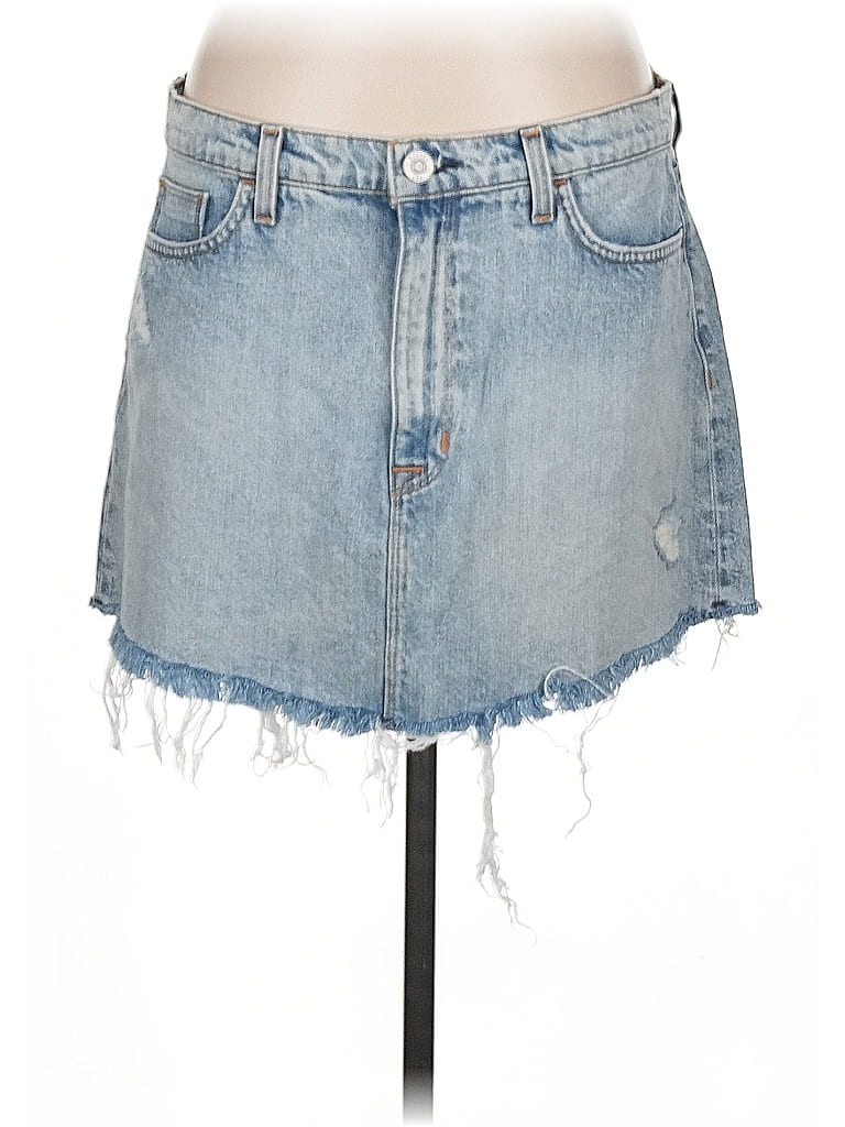 Pre-owned Hudson Denim Skirt In Blue