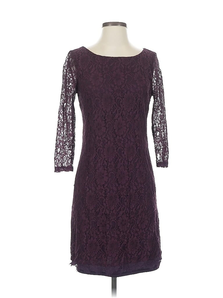 Pre-owned Dana Buchman Cocktail Dress In Burgundy