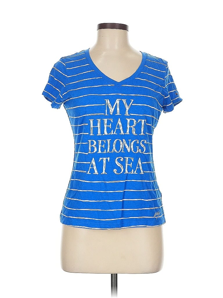 Pre-owned Tommy Hilfiger Short Sleeve T-shirt In Blue