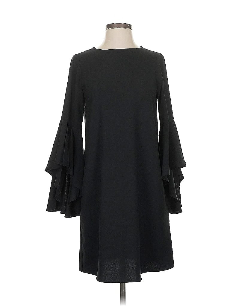 Zara Basic Casual Dress In Black