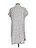 H&M 100% Viscose Polka Dots Silver Short Sleeve Blouse Size S - photo 2