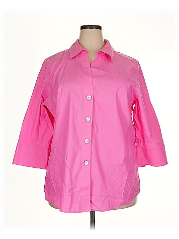 Foxcroft 3/4 Sleeve Button-Down Shirt (view 1)