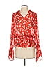 Derek Lam Collective 100% Polyester Red 3/4 Sleeve Blouse Size EU (IT) 36 / US 0 - photo 1