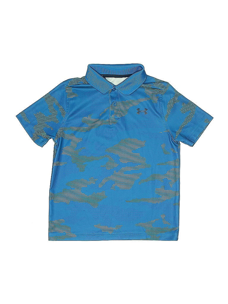 Under Armour Blue Short Sleeve Polo Size S (youth) - photo 1