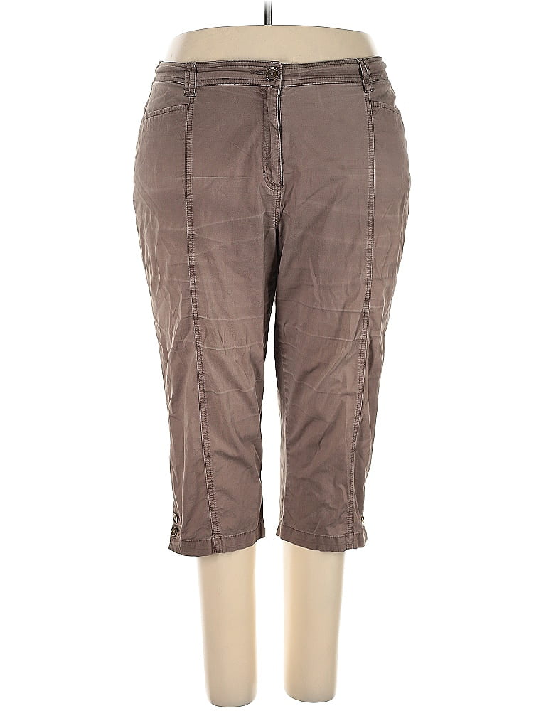 Pre-owned Jm Collection Khaki Pant In Brown
