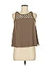 Lost April 100% Polyester Brown Sleeveless Blouse Size M - photo 1