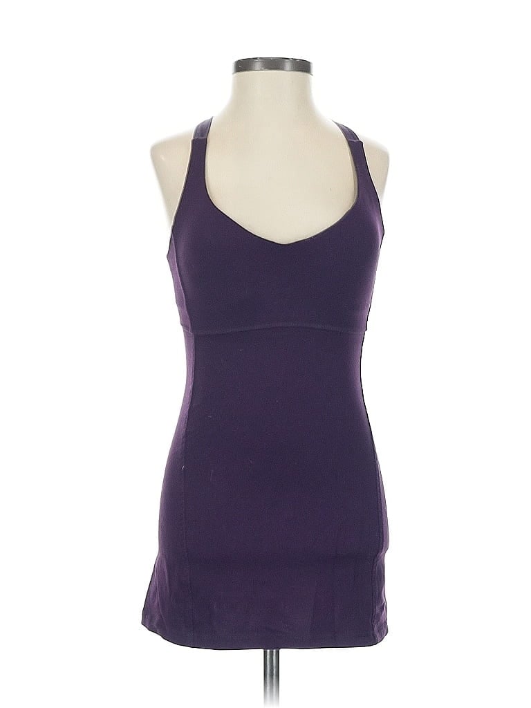 Pre-owned Lululemon Athletica Tank Top Purple Halter Neckline Tops