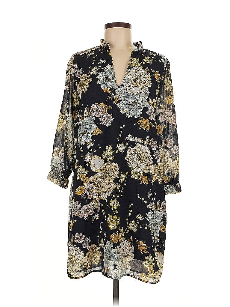 Pre-owned H&m 3/4 Sleeve Blouse In Black